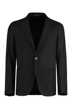 Load image into Gallery viewer, Wool single-breasted blazer
