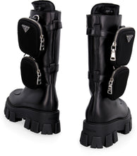 Load image into Gallery viewer, Prada Monolith leather combat boots
