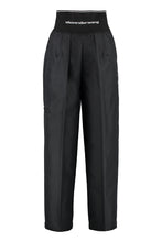 Load image into Gallery viewer, Carrot-fit cotton trousers
