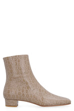 Load image into Gallery viewer, Este croco-print leather ankle boots
