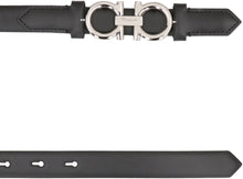Load image into Gallery viewer, Smooth leather belt with Gancini buckle
