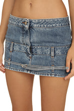 Load image into Gallery viewer, Criollo denim mini skirt
