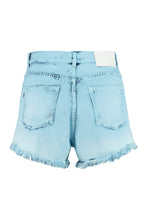 Load image into Gallery viewer, High-rise cut-off denim shorts
