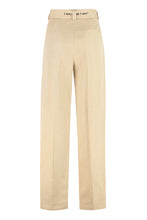 Load image into Gallery viewer, High-waist wide-leg trousers
