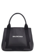 Load image into Gallery viewer, Cabas Navy leather handbag
