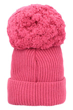 Load image into Gallery viewer, Knitted wool beanie with pom-pom
