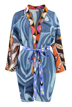 Load image into Gallery viewer, Printed silk night gown
