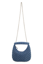 Load image into Gallery viewer, Valentino Garavani - Rockstud Spike denim hobo-bag
