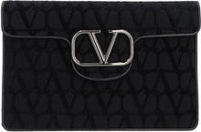 Load image into Gallery viewer, Valentino Garavani - Locò logo print flat pouch
