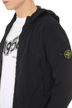 Load image into Gallery viewer, Hooded techno fabric raincoat
