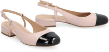 Load image into Gallery viewer, Perla leather slingback pumps
