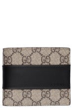 Load image into Gallery viewer, GG Supreme fabric flap-over wallet
