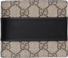 Load image into Gallery viewer, GG Supreme fabric flap-over wallet
