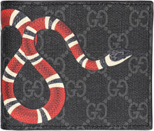 Load image into Gallery viewer, GG Supreme fabric flap-over wallet
