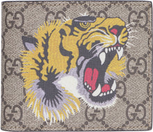 Load image into Gallery viewer, Bengal Tiger print flap-over wallet
