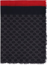 Load image into Gallery viewer, Wool scarf with all-over logo
