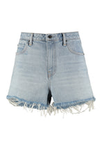 Load image into Gallery viewer, Bite Bleach high-rise cut-off denim shorts
