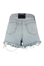 Load image into Gallery viewer, Bite Bleach high-rise cut-off denim shorts
