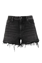 Load image into Gallery viewer, Bite Zip high-rise cut-off denim shorts

