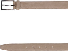 Load image into Gallery viewer, Suede belt with metal logoed buckle
