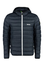 Load image into Gallery viewer, Hooded full-zip down jacket

