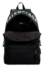 Load image into Gallery viewer, Wheel logo detail nylon backpack
