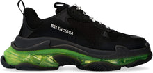 Load image into Gallery viewer, Triple S techno-fabric and leather sneakers
