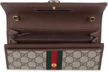 Load image into Gallery viewer, Ophidia GG supreme fabric wallet on chain
