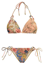 Load image into Gallery viewer, The August Spliced Ring Tie Triangle bikini

