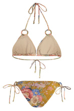 Load image into Gallery viewer, The August Spliced Ring Tie Triangle bikini
