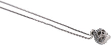 Load image into Gallery viewer, Pave skull necklace
