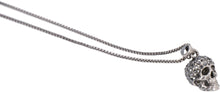 Load image into Gallery viewer, Pave skull necklace
