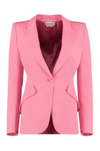 Load image into Gallery viewer, Wool single-breasted blazer
