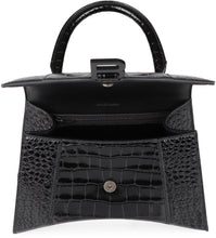 Load image into Gallery viewer, Hourglass crocodile print leather handbag
