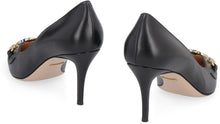 Load image into Gallery viewer, Zumi leather pointy-toe pumps
