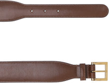 Load image into Gallery viewer, Leather belt with metal horsebit
