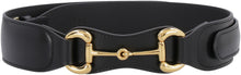 Load image into Gallery viewer, Leather belt with metal horsebit
