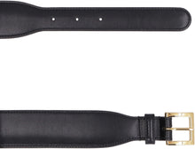 Load image into Gallery viewer, Leather belt with metal horsebit
