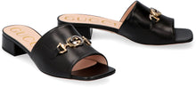 Load image into Gallery viewer, Logo detail leather sandals
