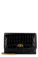 Load image into Gallery viewer, Sharp Croco-print leather clutch
