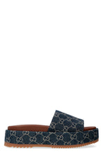 Load image into Gallery viewer, Leather and fabric slides
