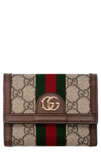 Load image into Gallery viewer, Ophidia logo print flap-over wallet
