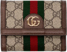 Load image into Gallery viewer, Ophidia logo print flap-over wallet
