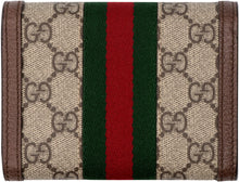 Load image into Gallery viewer, Ophidia logo print flap-over wallet
