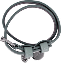 Load image into Gallery viewer, Skull charm leather double-wrap bracelet

