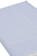 Load image into Gallery viewer, Wool blend scarf with logo intarsia

