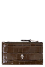 Load image into Gallery viewer, Croco-print leather card holder
