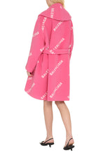 Load image into Gallery viewer, Printed wool blend coat

