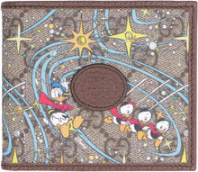 Load image into Gallery viewer, Donald Duck print flap-over wallet Disney x Gucci

