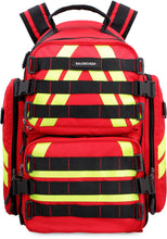 Load image into Gallery viewer, Fire logo detail nylon backpack
